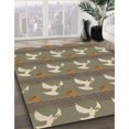thumbnail image 3 of Ahgly Company Tapis d'Intérieur Carrés Transitionnels Brown Bear Bruns Lavables à la Machine, 5 Pieds Carrés, 3 of 7