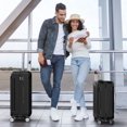 thumbnail image 3 of Sunbee 3 Piece Luggage Sets Hardshell Lightweight Suitcase with TSA Lock Spinner Wheels, Black, 3 of 10