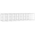 thumbnail image 3 of vidaXL Outdoor Dog Kennel Galvanised Steel 19.36 m², 3 of 4