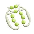 thumbnail image 1 of Rouleau Musculaire pour Jambes à Neuf Roues / Outil de Massage des Tissus Profonds / Dispositif Portable de Récupération Musculaire / Aide à la Relaxation avant et après l'Entraînement / Construction Durable / Mise en Forme des Athlètes, 1 of 5