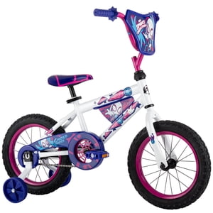 Huffy 14-inch Spidey and His Amazing Friends Girls’ Bike featuring Ghost, White/Pink
