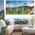thumbnail image 1 of Beautiful Green Mountains Panorama - Landscape Canvas Wall Art, 1 of 3