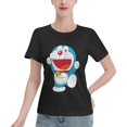 thumbnail image 1 of T-Shirt Basique à Manches Courtes pour Femmes Doraemon, 1 of 6