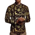 thumbnail image 1 of Innerwin Chemise Tunique Boutonnée pour Hommes Col à Revers Confortable Chapeau L, 1 of 4