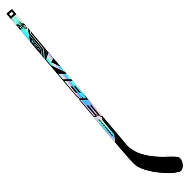 VIBE Mini Hockey Player Stick - Prism XC2 Composite Holographic Design – Left Hand Curve – 27"