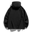 thumbnail image 3 of RXIRUCGD Veste de Montagne Extérieure pour Femmes, Coupe-Vent Chaude, Décontractée, Noire, Taille : m, 3 of 6