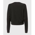 thumbnail image 2 of French Terry Crew Neck Sleep Top in Charcoal Heather, 2 of 2