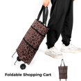 thumbnail image 2 of Sac de Chariot de Magasinage Pliable : Panier d'Épicerie Pliable Sac de Magasinage avec Roues, 2 of 6