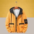thumbnail image 4 of Weiqiqre Jacket for Men Waterproof Sport Snow Ski Outdoor Mountaineering and Riding Tactical Jacket Coat Drawstring Hooded Overcoat Jacket, 4 of 9