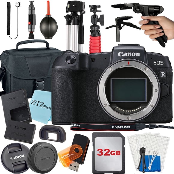Canon EOS RP Mirrorless Digital Camera (Body Only) with 32GB Card + Case + ZeeTech Accessory