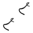 thumbnail image 4 of Transemion Aluminum Alloy Road Bicycle Swallow-Shaped Handlebar For Improved Performance Aluminum Alloy Bike Riser Handlebar black 2Set, 4 of 6
