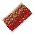 thumbnail image 1 of ziyahi 13mx35mm Bordure en Dentelle Métallique à Sequins textile de Robe de Mariée Ruban Tissu Couture DIY Rouge, 1 of 8