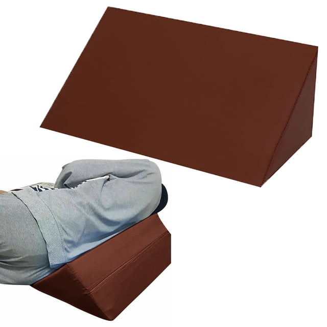 ZTTD Coussin pour les Jambes, Coussin en Coin pour le Dos et les Lombaires, Coussin Élévateur pour les Jambes après Chirurgie, Position de Sommeil, Soulage la Douleur au Bas du Dos et aux Hanches, Améliore la Circulation dans les Chevilles et les Jambes, Coussin Triangulaire