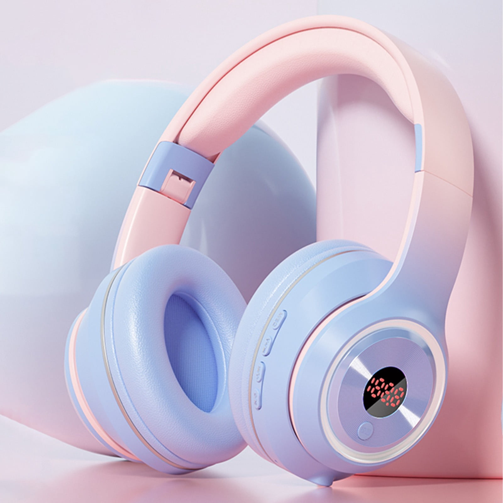 Meitianfacai Headphones Multifunctional Sports Music Over Headphones Noise Cancelling Foldable Adjustable Comfortable to Wear