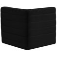 thumbnail image 4 of Meridian Furniture Quincy Fauteuil d'Angle Modulaire en Velours Noir, 4 of 26