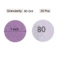 thumbnail image 2 of Unique Bargains 25 Pack 1-Inch Purple Sanding Discs 80 Grits Hook & Loop Professional Aluminum Oxide Sandpaper Mini Size, 2 of 5