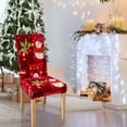 thumbnail image 4 of Christmas Chair Covers,Christmas Dining Chair Cover Chair Back Cover Removable Washable Chair Protector Suitable for Christmas Family Restaurant Kitchen,Dining Room Chair Covers, 4 of 6