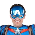 thumbnail image 3 of MARVEL Adult Captain America Costume - Padded Jumpsuit and 3D Plastic Mask, 3 of 7
