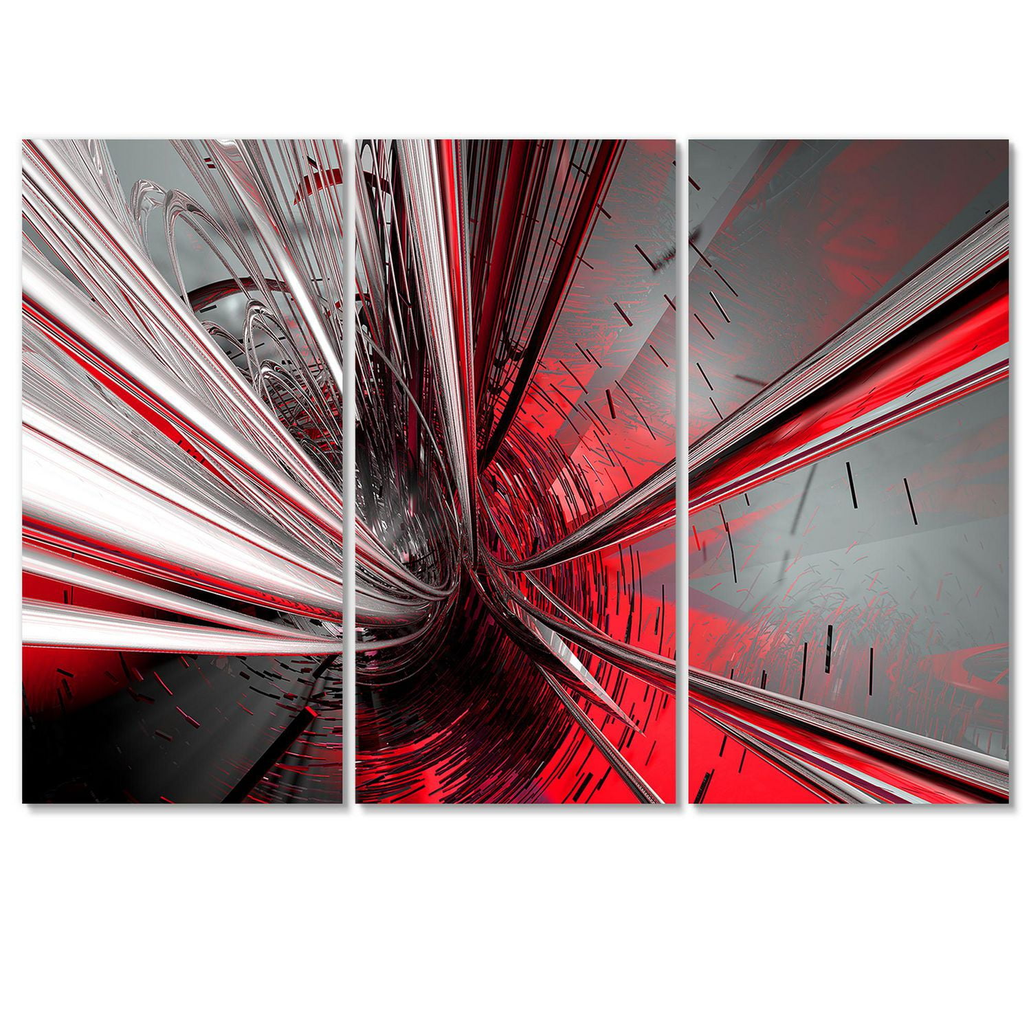 Designart Fractal 3D Profondément au Milieu Art mural sur toile