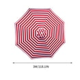 thumbnail image 4 of Outdoor Replacement Umbrella Canopy | Waterproof Polyester Sunshade Cover | Fits 6/8 Rib Frames | 21 Colors & 7 Sizes | Easy Install for Courtyard, Patio, Beach, Garden Umbrellas |, 4 of 4