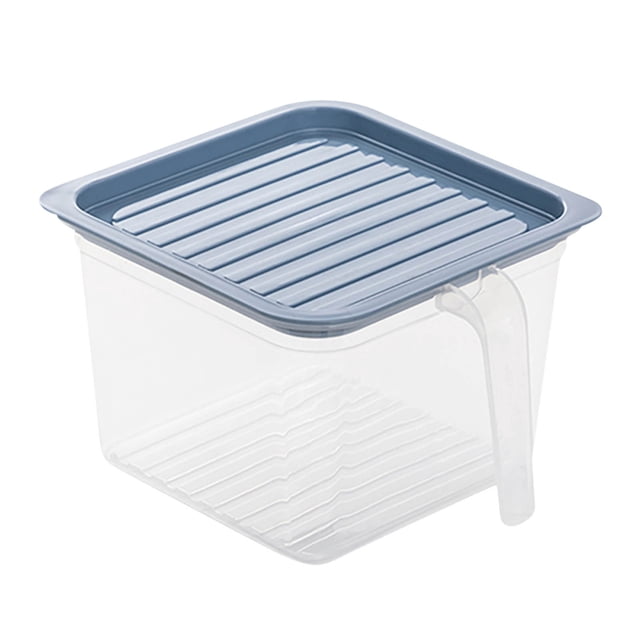 Walmart+ Week Household Refrigerator Kitchen Storage Box Sealed Fruit Food Fresh-Keeping Box Food Containers Sealable Containers Clear Cereal Storage Containers Airtight Food