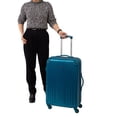 thumbnail image 3 of Jetstream Southbound 24 Inch Hardside Medium Checked Luggage, Rolling Travel Suitcase with Spinner Wheels, 3 of 11