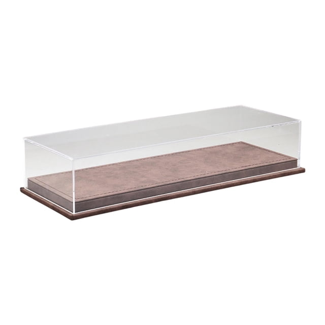 Xuanheng 1/64 Model Car Display Case Decorative Clear Storage Box Toy Car Display Box Dark Chestnut