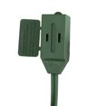 thumbnail image 2 of Northlight Indoor Power Extension Cord 3-Outlets with Safety Lock - 15' - Green, 2 of 3