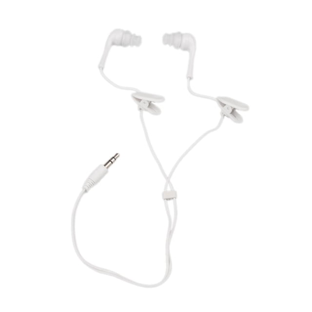 Lecteur de Musique MP3 Étanche IPX8 pour Natation sous-Marine Sport avec Oreille Blanc