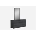 thumbnail image 1 of Whiteline DR1207D-GRY Anna Dresser Double High Gloss Full Extension Drawers - Grey, 1 of 1