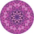 thumbnail image 1 of Ahgly Company Tapis d'Intérieur Lavable à la Machine, Carré, Transitionnel, Moyen Violet Rouge Rose, Tapis de Zone, 3 Pieds Carré, 1 of 7