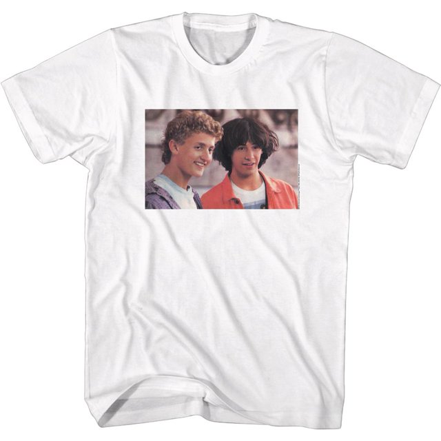 Bill And Ted Excellents Têtes Sans Mots T-Shirt Blanc pour Adulte 6TG