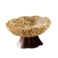 thumbnail image 3 of Lipstore Fruit Bowl Candy Plate Household Kitchen Counter for Candies Snacks Desserts M Brown, 3 of 8