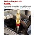 thumbnail image 3 of 2Pcs R1234yf High/Low Side Quick Couplers Adapter Kit Quick Connector Adapter R12 To Car R134AAdapter Fitting Connector Auto, 3 of 8