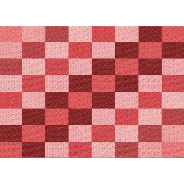 Ahgly Company Tapis d'Intérieur Rectangulaires Transitionnels Rouges Lavables à la Machine, 6 Pieds x 9 Pieds