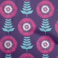 thumbnail image 1 of oneOone Cotton Flex Purple Fabric Asian Block Floral Craft Projects Decor Fabric Printed By The Yard 40 Inch Wide, 1 of 4