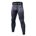 thumbnail image 1 of Mens Four Seasons Simple Exercise Tight Fitness Running Stretch Basketball Base Training Compression Pants Fitness Pants Pants, 1 of 5