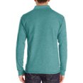 thumbnail image 4 of RXIRUCGD Blouse à Manches Longues Décontractée pour Hommes, Col Rabattu, Vert Lac, Taille : TG, 4 of 5