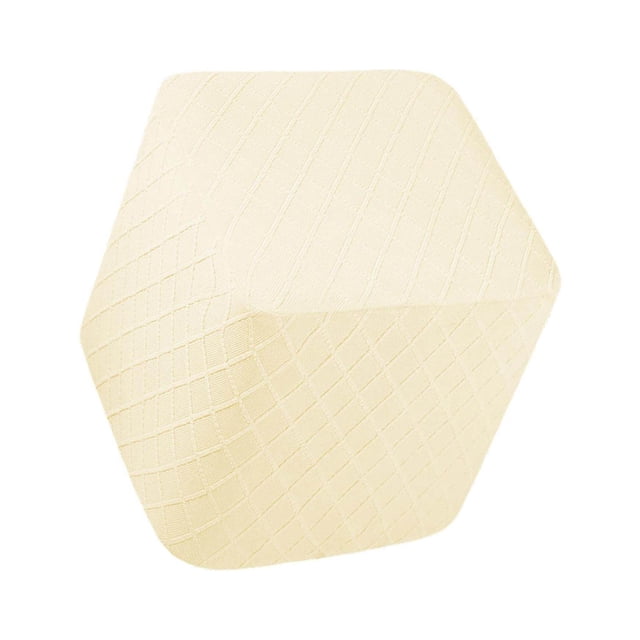 Langgg Foot Rest Stool Covers Stool Protector with Stretch Ottoman Elastic Bottom covers slipcover for Living Room Light Yellow