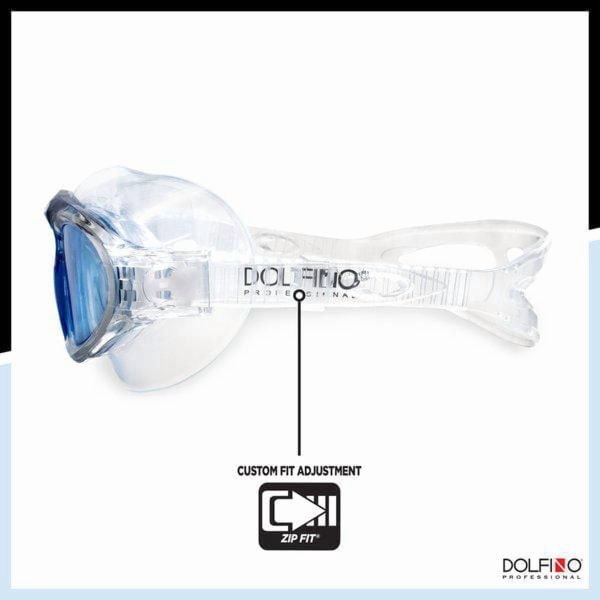 Lunettes de sports nautiques pour adultes Dolfino Pro Axis - Bleu / Clair