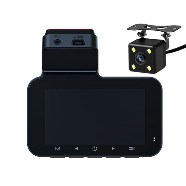 Langgg Caméra de Tableau de Bord de Voiture 1080P WiFi DVR à Double Objectif Version de Nuit DVR de Voiture WiFi Voiture DVR de Voiture Version de Nuit Dash 1Ensemble