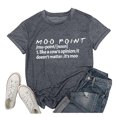 thumbnail image 1 of LUOGENLI T-shirts pour Femme pour Femmes T-Shirt d'Été à Col Rond Mode à Lettres Imprimées Haut à Manches Courtes T-Shirt en Coton Coloré T-shirts pour Femmes T-shirts Graphiques T-shirts de Pêche Saint-Valentin Gris TTTG, 1 of 2