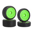thumbnail image 2 of MERIGLARE 4Pcs Wheel Rims Sturdy Premium RC Tire Wheels for Micro B 244016 1:24 RC Car Green, 2 of 8