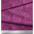 thumbnail image 2 of Soimoi Velvet Fabric Texture & Autumn Leaves Fabric Prints By Yard 58 Inch Wide, 2 of 3