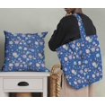 thumbnail image 5 of Soimoi Blue Poly Georgette Fabric Dot & Arrow Tribal Print Sewing Fabric Yard 52 Inch Wide, 5 of 5