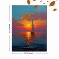 thumbnail image 3 of Qisvanset Abstract Gradient Sunset Mountain Canvas Print 12x16 Inch Home Gift Art, 3 of 8