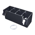 thumbnail image 2 of Yinanstore Aquarium Fish Tank Filter Accessory Transparent Waterfall Turtle Tank Water Purifier Aquarium Filter Box for Small Fish Tanks Black 24x10.5x10cm, 2 of 8