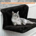 thumbnail image 2 of Cat Pet Animal Hanging Luxury Radiator Bed Warm Fleece Basket Cradle Hammock Metal Iron Frame, 2 of 6