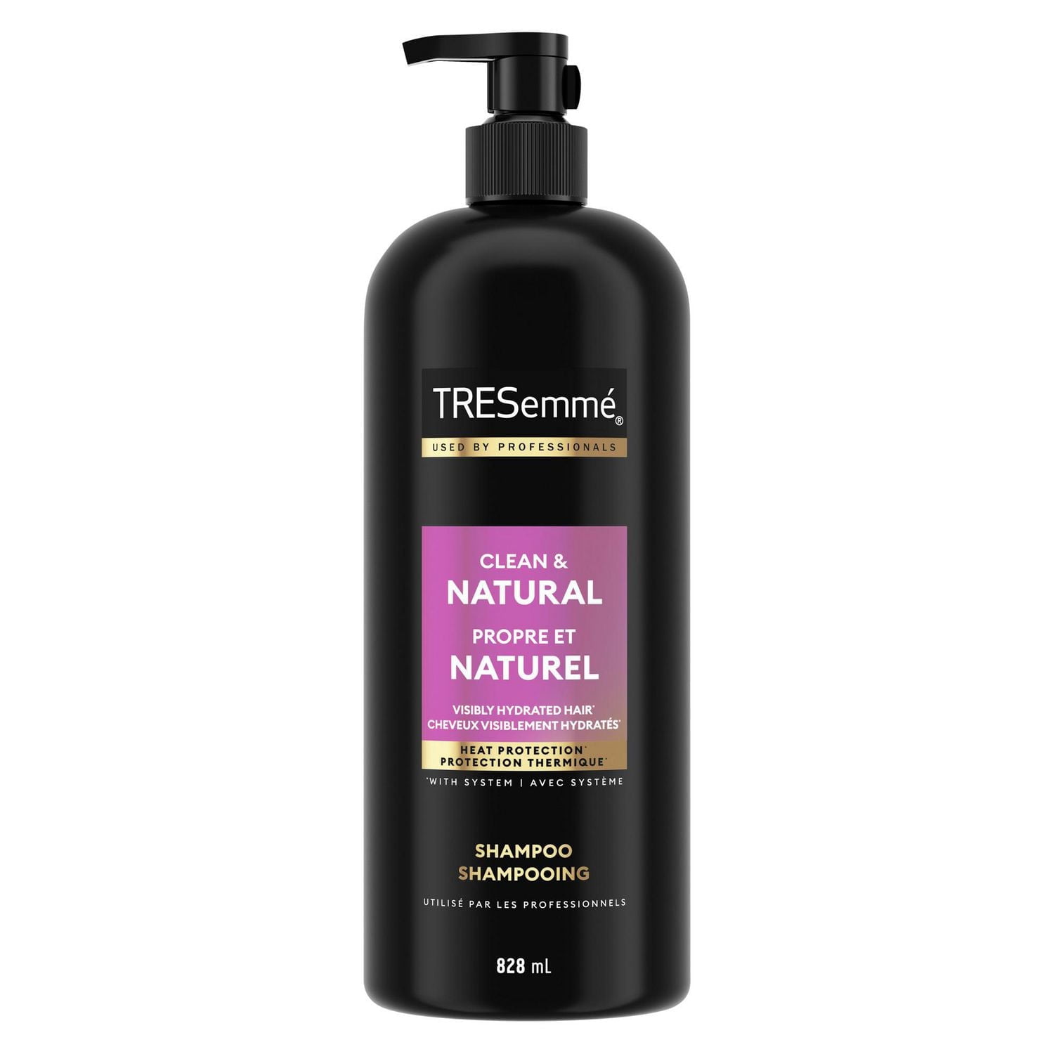 TRESemmé Shampoo Clean & Natural Visibly Hydrated Hair, 828 ml