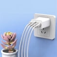 thumbnail image 3 of UsRHHA 2 in 1 GaN Charger, 120W Fast Charger Module with 4 Ports, Portable Wall Plug for Phone Tablet Laptop Travel, 3 of 5